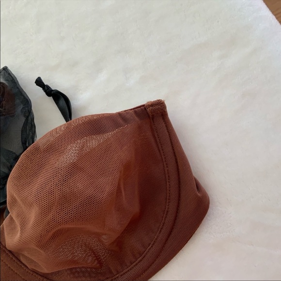 🛑SOLD🛑SKIMS bra strapless mesh underwire bronze size 32B - Picture 3 of 10